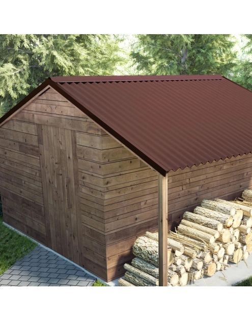 Zdjęcie: Kalenica bitumiczna Basic brązowa 1000 mm ROBELIT