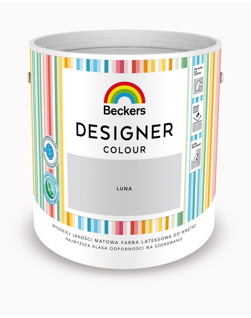Zdjęcie: Farba lateksowa Designer Colour Luna 2,5 L BECKERS