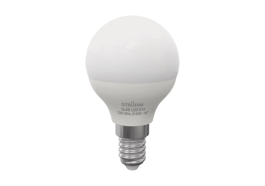 Zdjęcie: Lampa z diodami SMD LED Ulke E14 4 W WW barwa ciepłobiała 4 W STRUHM