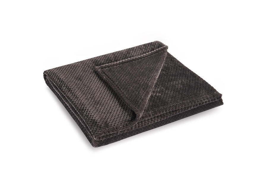 Zdjęcie: Koc Henry charcoalcoal 70x150 cm DECOKING