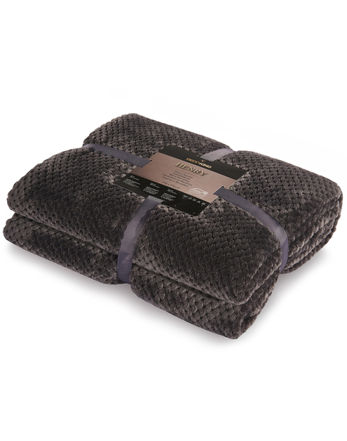 Zdjęcie: Koc Henry charcoalcoal 70x150 cm DECOKING