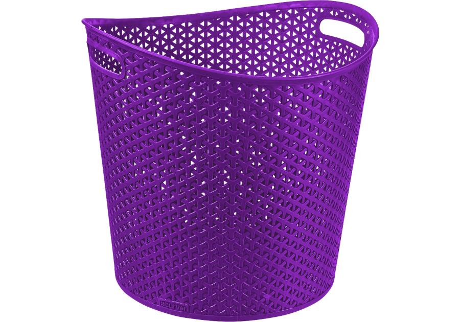 Zdjęcie: Kosz na papier Rattan My Style fioletowy okrągły CURVER