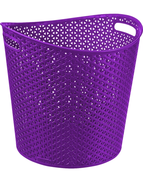 Zdjęcie: Kosz na papier Rattan My Style fioletowy okrągły CURVER