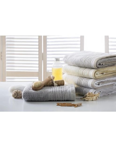Zdjęcie: Ręcznik bawełniany Ellen 50x90 cm beżowy EUROFIRANY