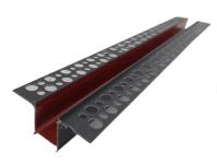 Zdjęcie: Listwa do boniowania PVC bez siatki BP11 H2R L300 szary ciemny BELLA PLAST