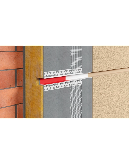 Zdjęcie: Listwa do boniowania PVC bez siatki BP11 H2R L300 szary ciemny BELLA PLAST