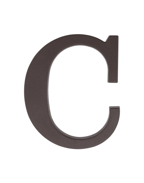 Zdjęcie: Litera "C" plastikowa brązowa 90 mm METRO