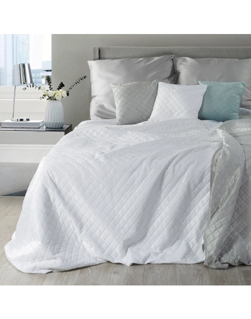 Zdjęcie: Narzuta Nila 200x220 cm biało-srebrna EUROFIRANY