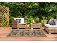 Zdjęcie: Dywan outdoor 120x170 cm Panama 420 Palmy beż, czarny INDAVO