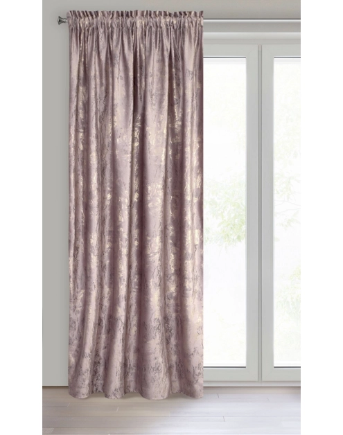 Zdjęcie: Zasłona gotowa Kornelia na taśmie 140x270 cm różowy EUROFIRANY