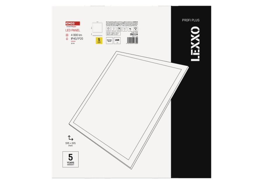 Zdjęcie: Panel LED LEXXO 6060 30W 4000LM IP20 NW UGR