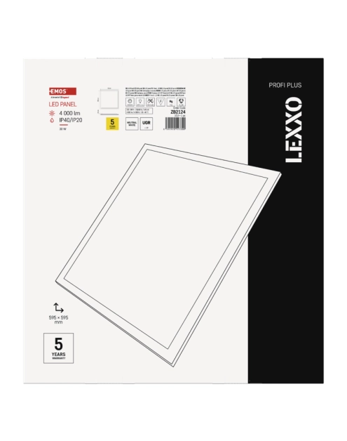 Zdjęcie: Panel LED LEXXO 6060 30W 4000LM IP20 NW UGR