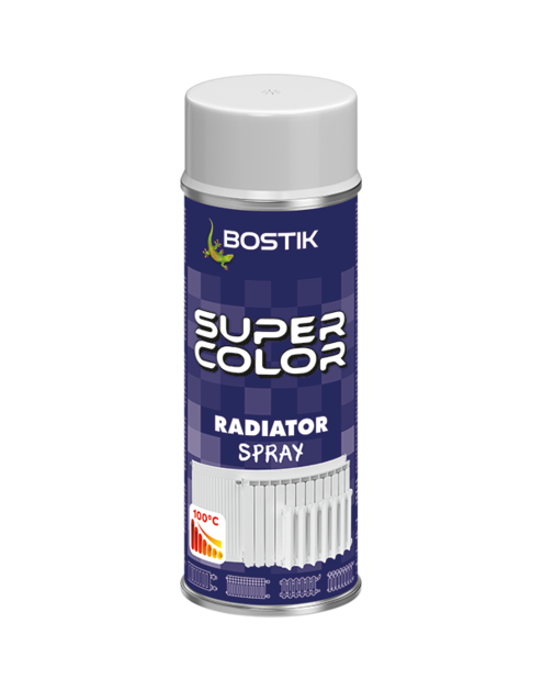 Zdjęcie: Lakier do kaloryferów i grzejników Super Color Radiator spray biały połysk 400 ml BOSTIK