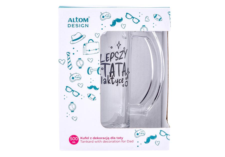 Zdjęcie: Kufel z dekoracją najlepszy tata 500 ml ALTOM DESIGN