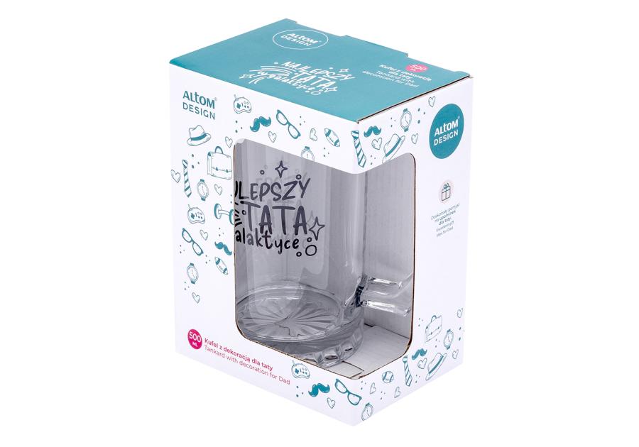 Zdjęcie: Kufel z dekoracją najlepszy tata 500 ml ALTOM DESIGN