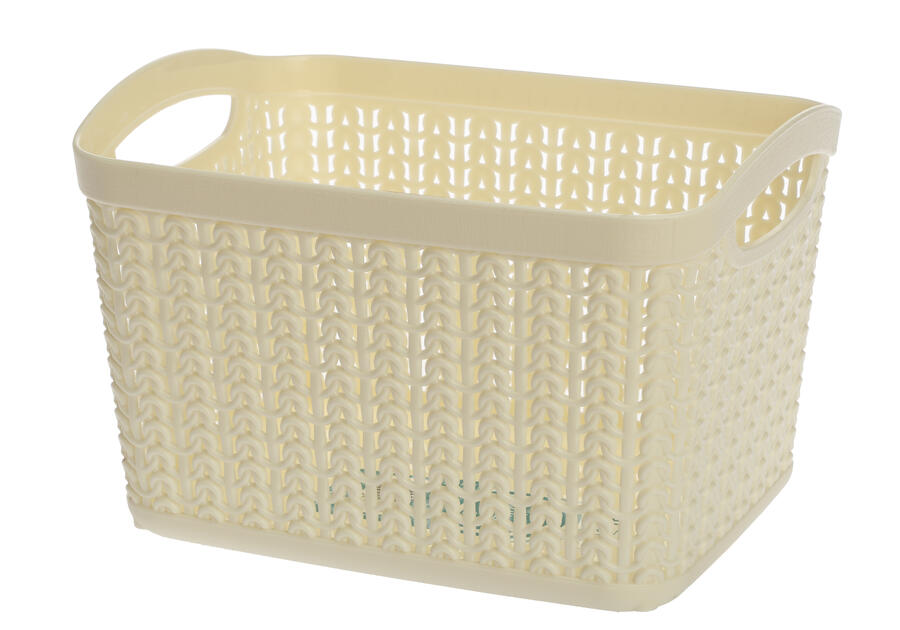 Zdjęcie: Koszyk prostokątny M 3,3 L Willow kremowy ALSEA