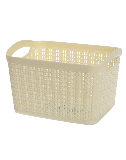 Zdjęcie: Koszyk prostokątny M 3,3 L Willow kremowy ALSEA