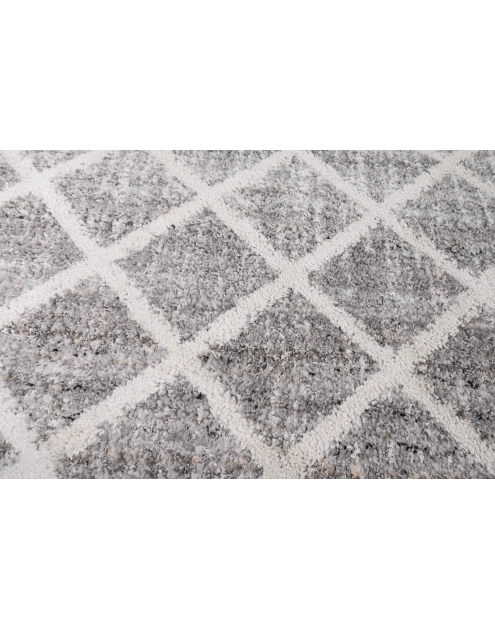 Zdjęcie: Dywan Bilbao Shaggy 80x150 cm romby antracytowy MULTI-DECOR