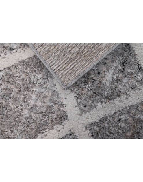 Zdjęcie: Dywan Bilbao Shaggy 80x150 cm romby antracytowy MULTI-DECOR