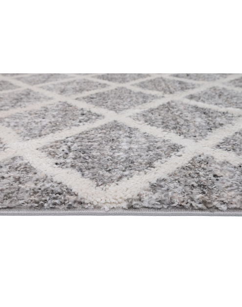 Zdjęcie: Dywan Bilbao Shaggy 80x150 cm romby antracytowy MULTI-DECOR