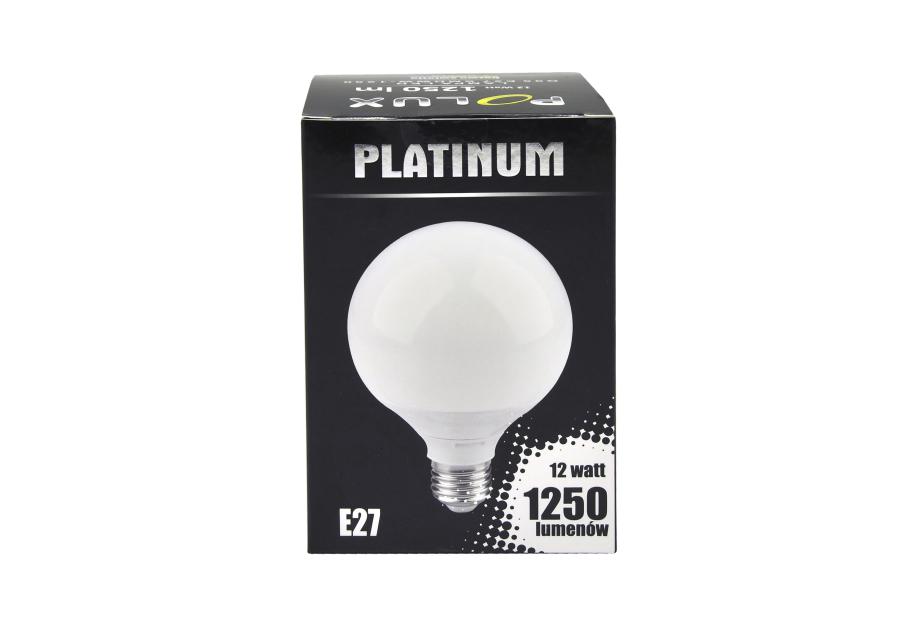 Zdjęcie: Żarówka LED G95 E27 SMDWW 12W 1250 lm pc+aluminium POLUX