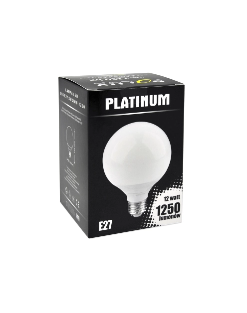 Zdjęcie: Żarówka LED G95 E27 SMDWW 12W 1250 lm pc+aluminium POLUX