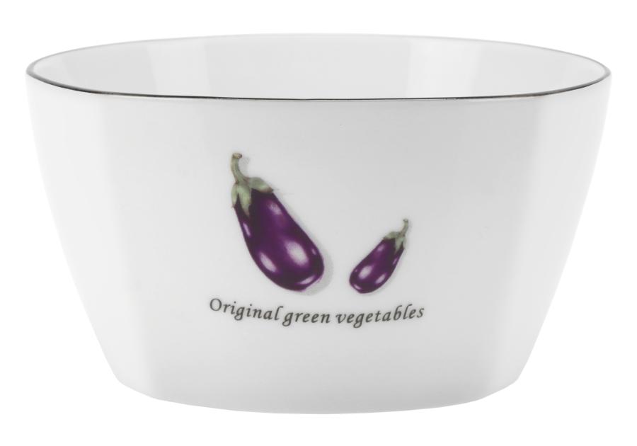 Zdjęcie: Miseczka Toskania 350 ml z porcelany New Bone wzór 4 Aubergine DECOR