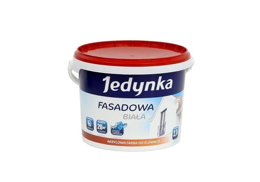 Zdjęcie: Farba fasadowa 2,7 L biała JEDYNKA