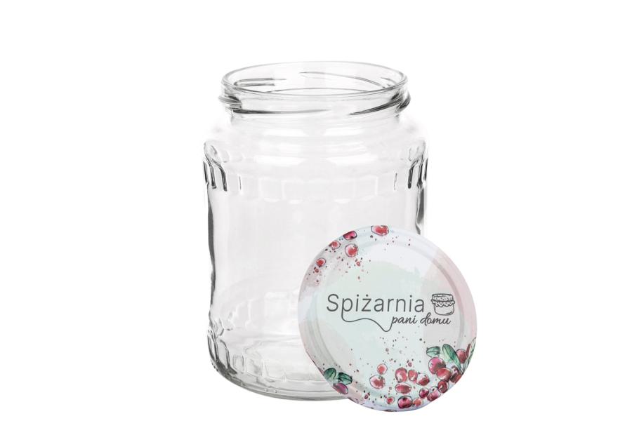 Zdjęcie: Komplet 6 słoików Spiżarnia Pani Domu 720 ml z zakrętką fi 82 6-zaczepową ALTOM DESIGN