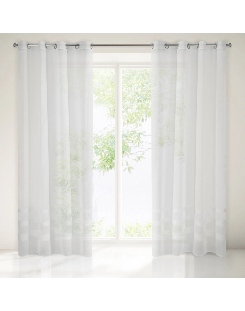 Zdjęcie: Firana gotowa Efil 140 x 250 cm szary EUROFIRANY