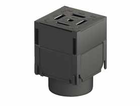 Narożnik do ramy szczelinowej czarny Hexaline ACO