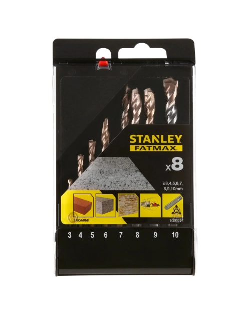 Zdjęcie: Wiertła do betonu 8 elementów STANLEY