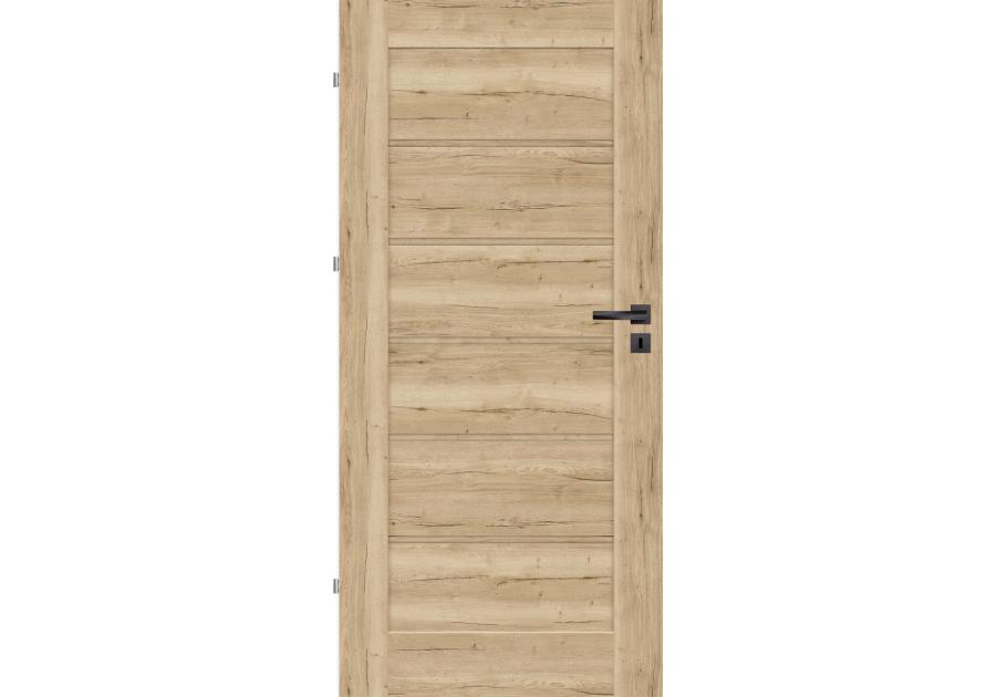 Zdjęcie: Drzwi wewnętrzne Seres 80L dąb halifax, pełne NAWADOOR