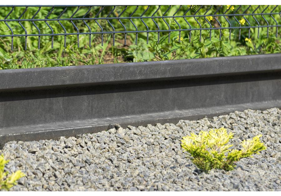 Zdjęcie: Podmurówka betonowa ogrodzenia DOX 20 200 grafit JONIEC