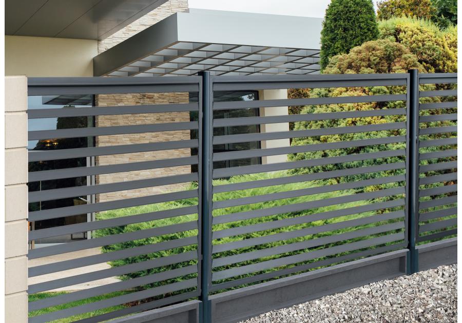 Zdjęcie: Podmurówka betonowa ogrodzenia DOX 20 200 grafit JONIEC