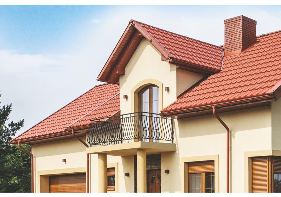 Zdjęcie: Blachodachówka Tur panelowa 350/30 purlak 8004 BLACHY PRUSZYŃSKI