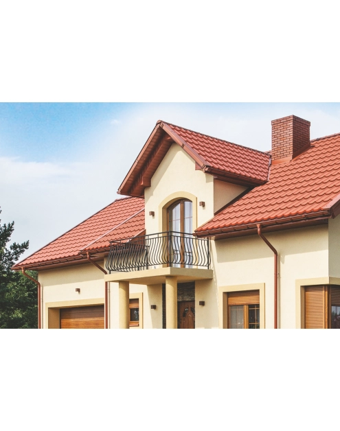 Zdjęcie: Blachodachówka Tur panelowa 350/30 purlak 8004 BLACHY PRUSZYŃSKI