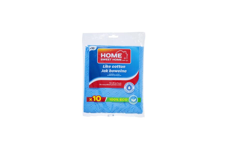 Zdjęcie: Ściereczki uniwersalne Jak Bawełna 10 sztuk HOME SWEET HOME