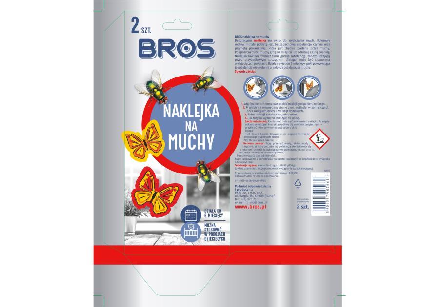Zdjęcie: Naklejka na muchy 2 szt. BROS