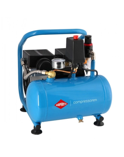 Zdjęcie: Kompresor bezolejowy dwutłokowy mały L 6-95 8 bar 0.71 KM/0.52 kW 48 l/min 5L cichy AIRPRESS