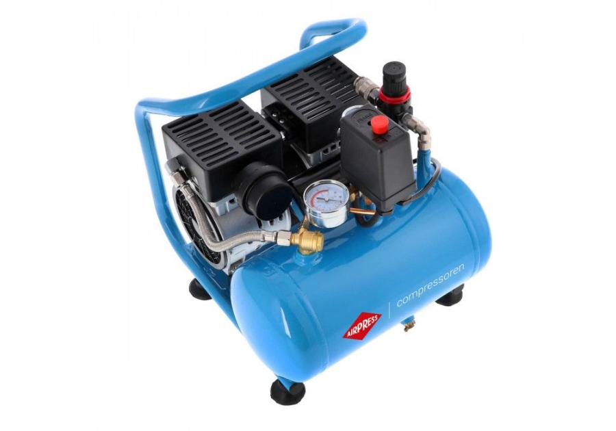 Zdjęcie: Kompresor bezolejowy dwutłokowy mały L 6-95 8 bar 0.71 KM/0.52 kW 48 l/min 5L cichy AIRPRESS