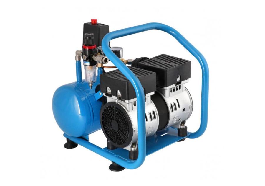 Zdjęcie: Kompresor bezolejowy dwutłokowy mały L 6-95 8 bar 0.71 KM/0.52 kW 48 l/min 5L cichy AIRPRESS