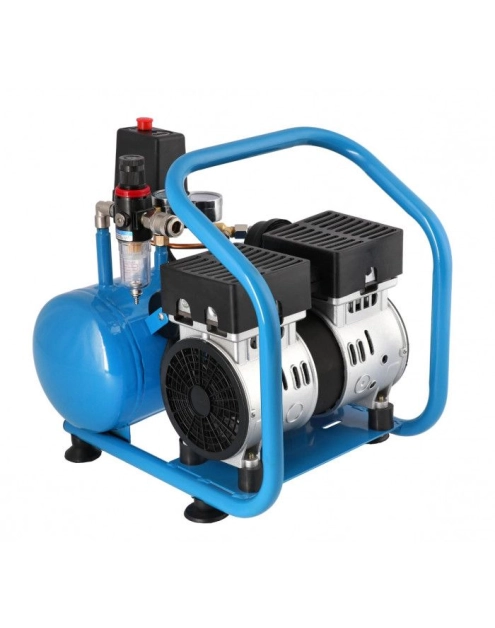 Zdjęcie: Kompresor bezolejowy dwutłokowy mały L 6-95 8 bar 0.71 KM/0.52 kW 48 l/min 5L cichy AIRPRESS