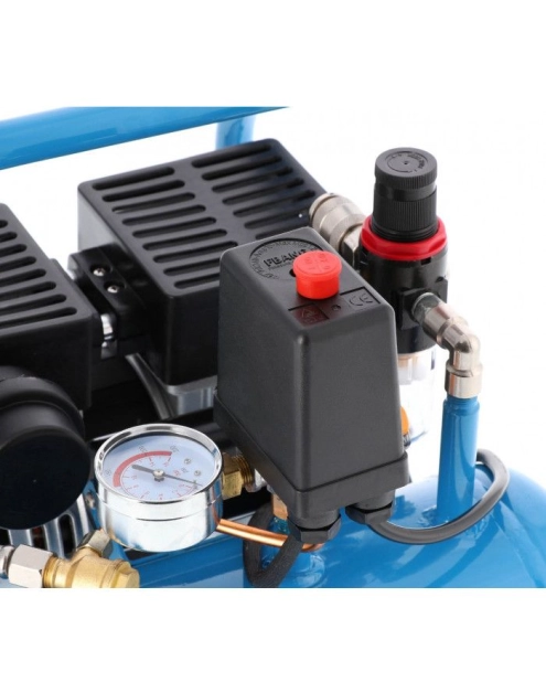 Zdjęcie: Kompresor bezolejowy dwutłokowy mały L 6-95 8 bar 0.71 KM/0.52 kW 48 l/min 5L cichy AIRPRESS