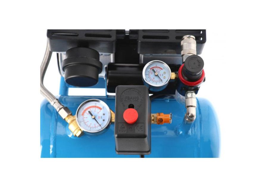 Zdjęcie: Kompresor bezolejowy dwutłokowy mały L 6-95 8 bar 0.71 KM/0.52 kW 48 l/min 5L cichy AIRPRESS