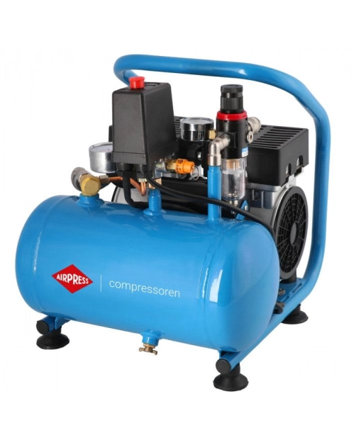 Zdjęcie: Kompresor bezolejowy dwutłokowy mały L 6-95 8 bar 0.71 KM/0.52 kW 48 l/min 5L cichy AIRPRESS