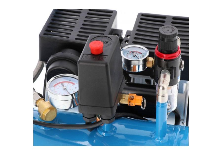 Zdjęcie: Kompresor bezolejowy dwutłokowy mały L 6-95 8 bar 0.71 KM/0.52 kW 48 l/min 5L cichy AIRPRESS