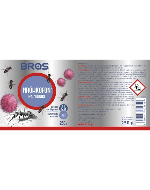 Zdjęcie: Środek na mrówki Mrówkofon 250 g BROS