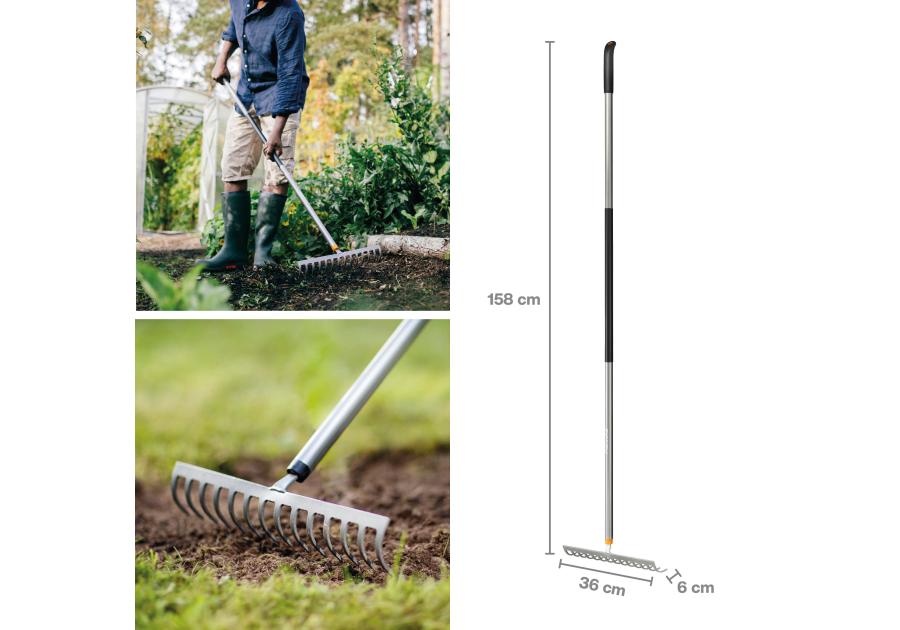 Zdjęcie: Grabie 14-zębne Ergonomic FISKARS