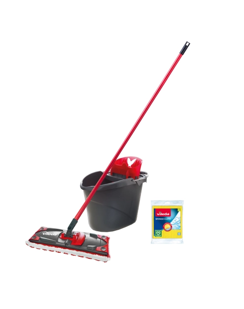 Zdjęcie: Zestaw Ultramax Box - mop płaski + wiadro + pucerka 3 szt. VILEDA